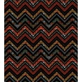 thumbnail image 3 of Ambesonne Aztec Duvet Cover Sets, Ethnical Zigzag Chevron Art, 2-Queen, Charcoal Grey Vermilion, 3 of 7