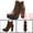 Brown, variant on Women's Chelsea Boots Platform Block Cleated Sole Heel Red 6