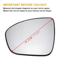thumbnail image 3 of Reemplazo de vidrio de espejo retrovisor del lado izquierdo para Renault Captur 2020-2023, vidrio calefaccionado blanco de Unique Bargains, 3 of 6