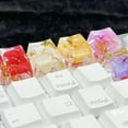 thumbnail image 2 of Gold Foils Resins Keycaps High-end Printing OEM Profile Keycap for Keyboards, 2 of 17