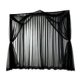 thumbnail image 2 of Outdoor Mosquito Net Curtains for Patio, Usupdd Fine Mesh Fly Screen Drapes for Garden, Rod Pocket Sheer Curtain 20x20x3cm Waterproof for Porch Gazebo Pergola, Black, 2 of 6