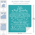 thumbnail image 5 of Best Friend Blanket Gifts, Friendship Gifts for Women, Bestie Gifts for Women, BFF Gifts for Women, Gift for Best Friend, Best Friend Long Distance Gifts Blanket 50" X 60", 5 of 5
