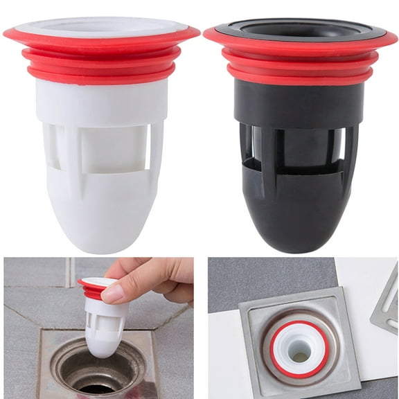 Walbest Silicone Anti-odor Floor Drain Shower Waste Water Drainer, No Filter Deodorant Anti-clogging Backflow Preventer Sewer Floor Drain Core for Bathroom Kitchen, 2.17" x 2.56", 1Pc