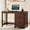 Walnut, variant on Buildhom 48" Farmhouse Computer Desk with 3 Drawers, Wood Office Desk for Home Office Bedroom, Natural