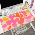 thumbnail image 2 of Pink Modern Abstract Desk Mat XXL Cute Pink Large Mouse Pad, Keyboard Mat, Desk Accessories for Women Office Decor, Extended Mousepad, NonSlip Rubber Base, Stitched Edges, 31.5x15.7 in, 2 of 6