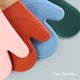 thumbnail image 5 of Un par de guantes para horno, guantes de silicona y algodón, guantes con aislamiento de panal., 5 of 5