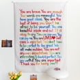 thumbnail image 1 of Tapiz de pared con un sencillo e inspirador lema positivo en inglés, 1 of 3