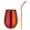 Colorful Red, variant on Stainless Steel Stemless Wine Glass, Unbreakable Shatterproof Drinking Tumbler, Reusable Metal Cup, Portable Outdoor Drink Mug, Multi Purpose Tumbler for Coffee Cocktail Champagn,Black