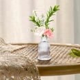 thumbnail image 4 of Plant Pots Planters Retro Transparent Glass Small Vase Vase Desktop Dried Flower Decorative Vase French Light Flower Set Flower Pots Garden Planters Indoor Outdoor Plant Containers, 4 of 7