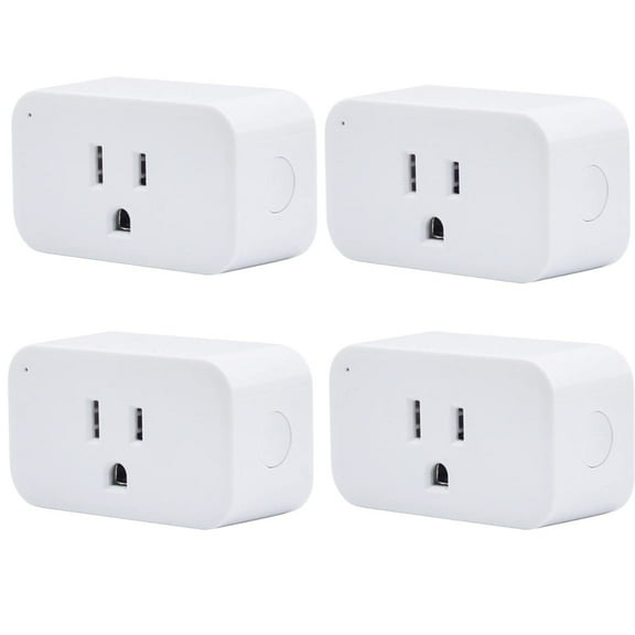 Smart Plug 4 Pack, 15A Smart Outlet with Timer Function, Zigbee Repeater, ETL Certified, Requires ZigBee Hub, No Power Meter