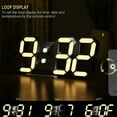 thumbnail image 5 of Digital wall clock LED electronic gift alarm clock intelligent 3d digital clock alarm clock, 5 of 6