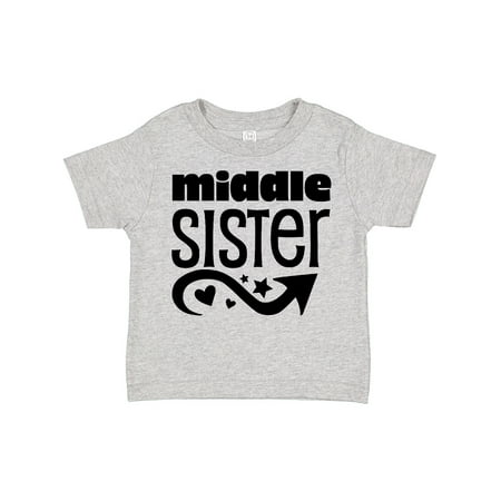 

Inktastic Middle Sister Gift Toddler Boy or Toddler Girl T-Shirt