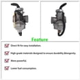 thumbnail image 4 of SEBLAFF Carburetor W/ Throttle Grip & Cable For Honda CRF80F XL80S XR75 XL70 Assembly, 4 of 5