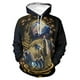thumbnail image 2 of Sudadera con capucha con estampado de animales de moda para hombre, con estampado 3D de águila, gato y perro, de manga larga, informal, holgada, para mujer, 2 of 5