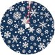 thumbnail image 1 of Falda de árbol de Navidad de 36 pulgadas, copos de nieve blancos y azules, decoraciones festivas para fiestas, adornos de Navidad para interiores y exteriores, 1 of 3