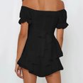 thumbnail image 7 of FRSASU Plus Size Jumpsuit Clearance Women Summer Short Sleeve Slash-Neck Women'S Jumpsuit, 7 of 7