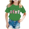 thumbnail image 1 of TZEWGL T-Shirts pour Enfants Imprimés Col Rond Manches Courtes Vêtements d'Été Amples pour Enfants Taille 2-4T, 1 of 5