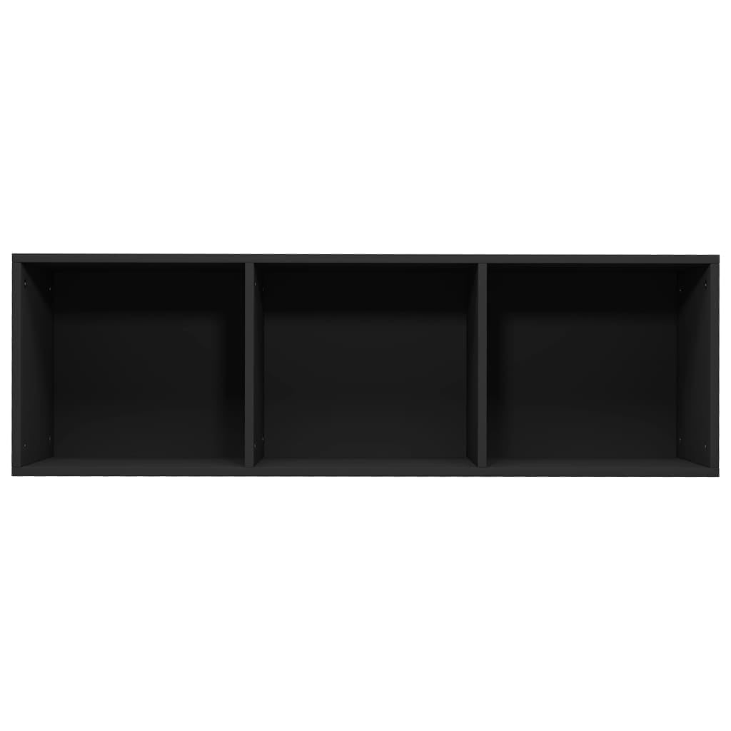 Kepooman 14" Modern 3-Tier Vertical Storage Bookcase for Office Living Room Bedroom, Black