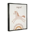 thumbnail image 4 of Stupell Industries Magical Unicorn & Rainbow Fairy Tales & Fantasy Painting Black Floater Framed Art Print Wall Art, 25 x 31, 4 of 10