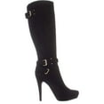 thumbnail image 5 of Guess Women's Destynn2 Fabric Almond Toe Over Knee Fashion Boots Black Size 5 M, 5 of 5