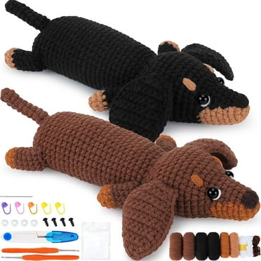 Jindali Beginner Crochet Kit with Yarn & Hooks, 2 Pieces