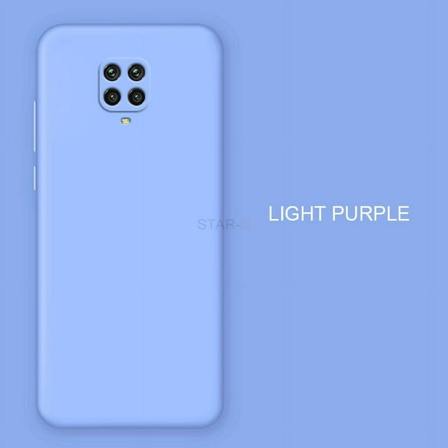 New Liquid Silicone Phone Case For Xiaomi Redmi Note 9 pro note9 9s Original Luxury Camera Protector Soft Back Cover Coque JK purple redmi note 9 global