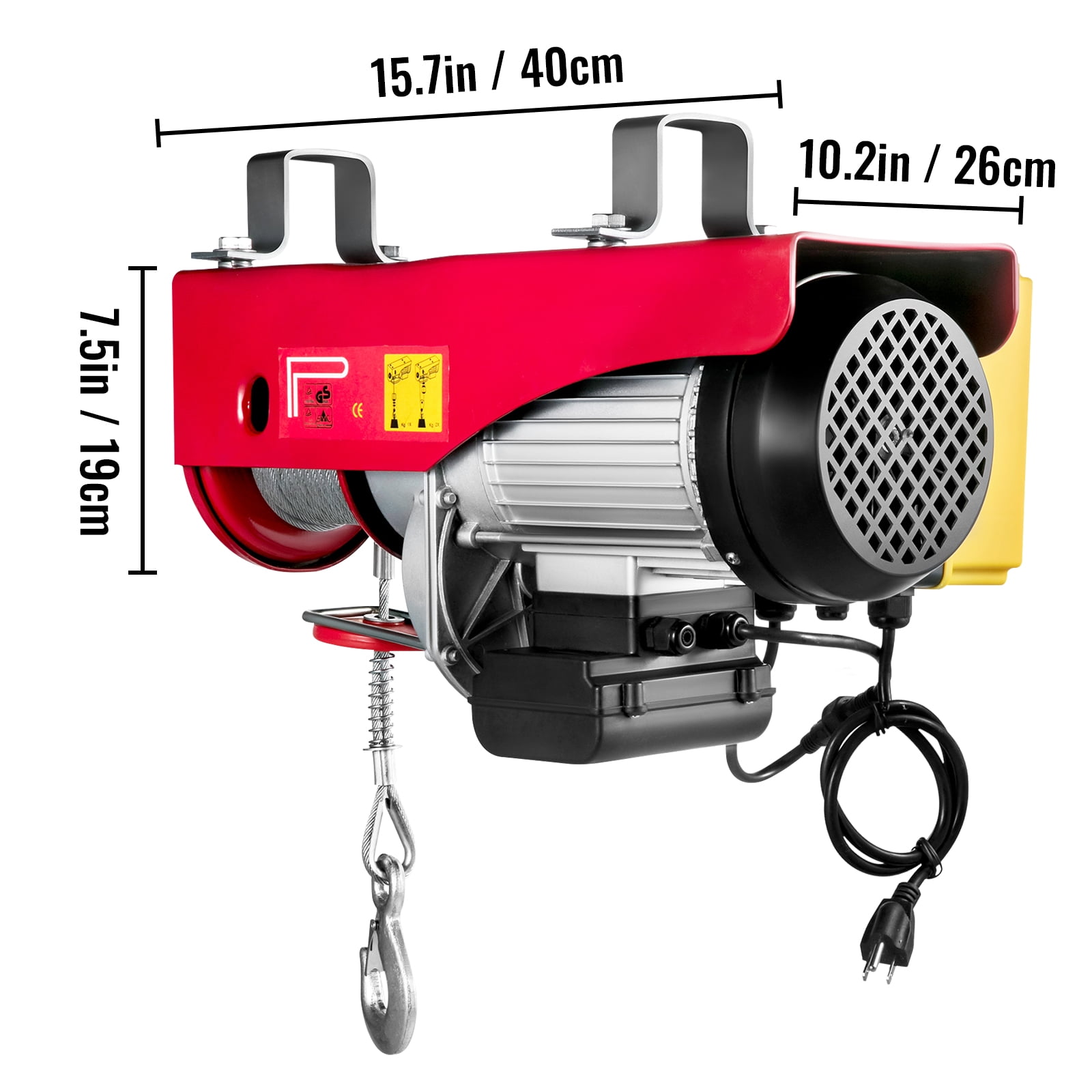 BENTISM Electric Hoist 110V Electric Winch 1800LBS with Wireless Remote Control