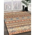 thumbnail image 3 of Ahgly Company Machine Washable Indoor Rectangle Abstract Chestnut Red Area Rugs, 3' x 5', 3 of 7