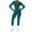 Blackish Green, variant on Women's Textured Yoga Bodysuit, Long Sleeve Zipper Front Yoga Suit with Waist Cinching Design, Sculpting Tight Bodysuit for Yoga, Workout, Gym and Casual Athleisure Wear Blackish Green