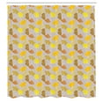 thumbnail image 3 of Ambesonne Leaves Shower Curtain, Hand-Drawn Ginkgo Foliage, 69"Wx70"L, Multicolor, 3 of 5