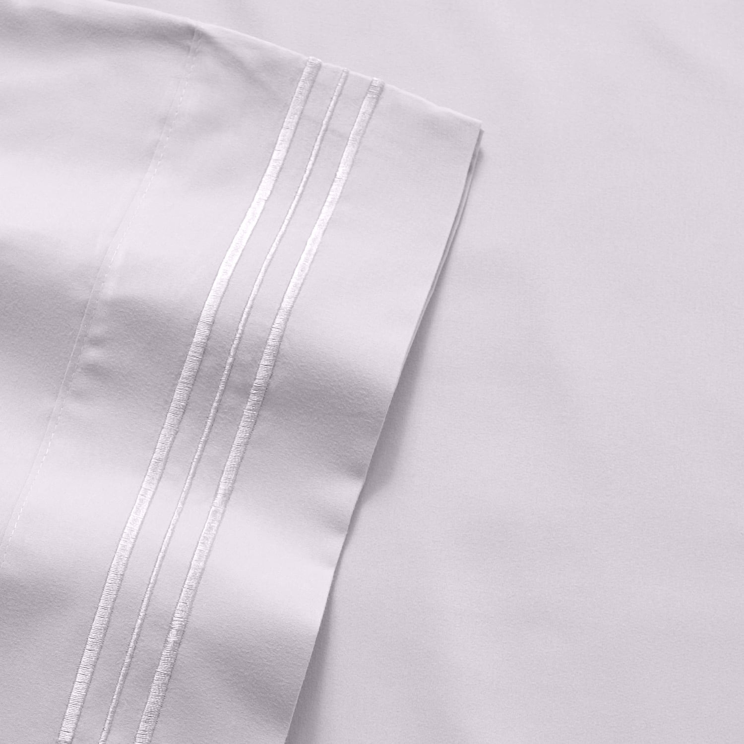 Olivia Branch 1800 Thread Count Microfiber Bed Sheet Set King Lilac