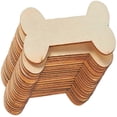 thumbnail image 3 of 40Pcs Wooden Dog Bones Cutouts Plain Unfinished Wood Craft Slices Art Painting Toy, 3 of 3