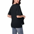 thumbnail image 6 of breaise Women's Maternity Shirts Short Sleeve Pregnancy Tops Side Split Casual T Shirts Tunic Mama Clothes, 6 of 9