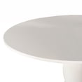 thumbnail image 5 of Home Design Olivia Dining Table with Round Pedestal Top, Mid-Century Modern Style, Easy Assembly, White, 5 of 6