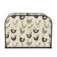 thumbnail image 2 of Picia Chicken Cartoon Print 4 Slice Toaster Cover , Toaster Protector Dustproof Kitchen Appliance Cover, Kitchen Appliance Dustproof Protector, 2 of 7