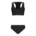 thumbnail image 4 of Wowcloth Women's Bikini, Solid Color Backless Two-Piece with Wave Design for Beach and Vacation, 4 of 9