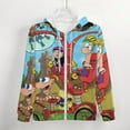 thumbnail image 4 of Phineas And Ferb Zip Up Hoodies Unisex Realistic 3D Print Sweatshirt Long Sleeve Hooded Jacket Coat 4XL, 4 of 8