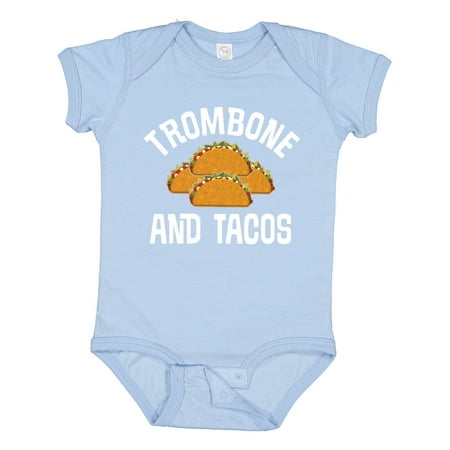 

Inktastic Trombone and Tacos Band Gift Gift Baby Boy or Baby Girl Bodysuit