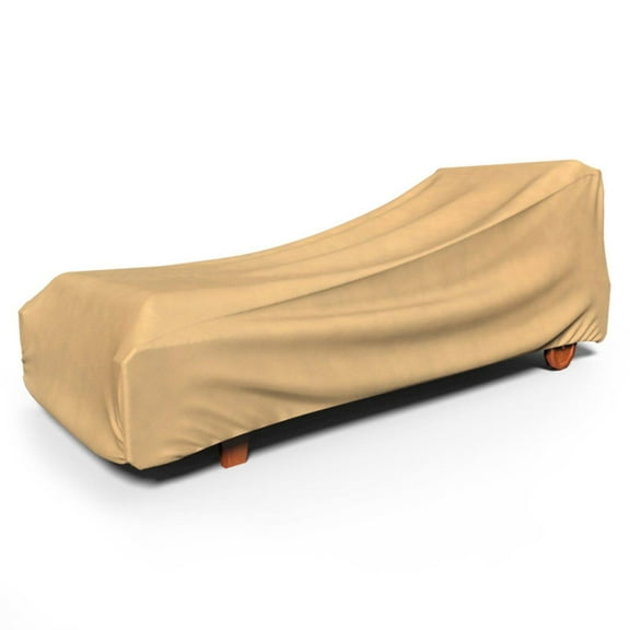 Budge Medium Nutmeg Patio Outdoor Chaise Cover, All-Seasons