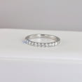 thumbnail image 3 of 0.22ct Half Eternity Bridal Band Diamond Simulated 925 Sterling Silver Anniversary Rings SKU:00251, 3 of 5