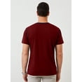 thumbnail image 6 of Demotime Men's Henley Shirts Short Sleeves Round Neck Casual Basic Shirt Summer Solid Color Lightweight Button T Shirts Wine Red XL Tops, 6 of 6