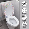 thumbnail image 4 of HELLHERO Easter Bunny Eggs Toilet Covers Set, Adjustable Soft Easy to Clean, Fashion Universal Stretch, Toilet Lid Cover Set, 4 of 8