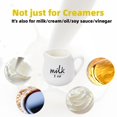 thumbnail image 2 of Creamer Pitcher with Handle,Ceramics Milk Creamer Container for Milk,Coffee,Sauce,Microwave Safe, White (3-Ounce, Set/2), 2 of 7