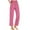 Pink, variant on Diufon Cotton Lounge Pants for Women Elastic High Waist Pants with Pockets Casual Solid Color Work Pants