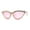 All Pink, variant on Full Crowned Rhinestone Studed Classic 20s Gothic Cat Eye Sunglasses White Black