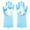 Blue, variant on Pet Grooming Gloves - Heat Resistant Silicone Gloves with High-Density Teeth, Enhanced Five Finger Design for Bathing and Massaging Dogs and Cats(Blue)