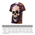 thumbnail image 6 of LAOLIUSN USA Tie Dye Graphic T-Shirt,Animal tie-dye patterns printed on short-sleeved tops., Crewneck Short Sleeve, 88% Polyester 12% Spandex, S-4XL, 6 of 6