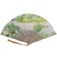 thumbnail image 3 of Lubelski Folding Fan Lightweight Portable Handheld Fan Fine Workmanship Bamboo Fan with Tassel for Daily Use Perform, 3 of 8