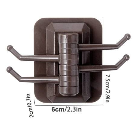 

Heavy Load-bearing Adhesive Hooks Wall Hangers Multifunctional Hook Rack Strong Punch-Free Hook for Door Bathroom Kitchen