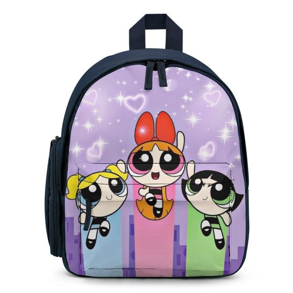 The Powerpuff Gi-rls Backpack Cute Print Daypack Lightweight Casual Backpack Travel Hiking Backpacks